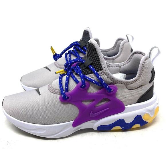 Nike React Presto Silver Lilac Vivid Purple CD9015-003 Running Shoes Women's 8 - Picture 2 of 7